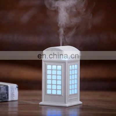 GXZ-DHT-1 Telephone Booth Humidifier Ultrasonic 280ml Mini Humidifier with 7 colors Light for Home Class Office