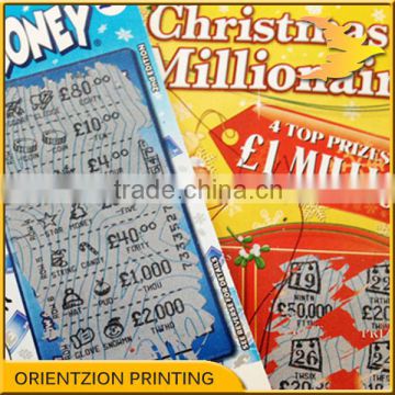 Lottery Ticket Printing, Lottery Card Printing.