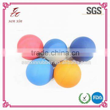 SX OEM High Quality Solid High Bouncing Rubber Ball Hockey Ball