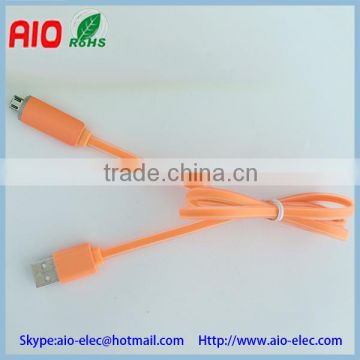 Creative flat key ring USB2.0 A Male plug to lightning 8pin Male plug phone data cable