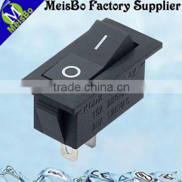 Two pins on-off 6A 250VAC/10A 125VAC T85 ABS minature waterproof rocker switch