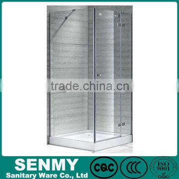 Square acrylic tray aluminium shower bathroom,shower box,good price glass shower room sale,camping shower enclosure