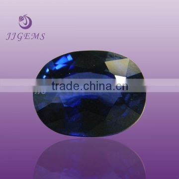 superior quality oval shape synthetic corundum/ loose blue sapphire gemstone wholesale