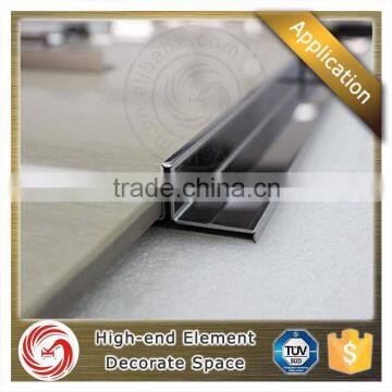 Heavy duty silver effect stainless steel floor expansion joint for tile