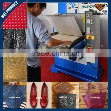 precision hydraulic guangzhou leather bags embossing machine