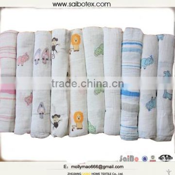 Eco Friendly printed cotton muslin baby blanket                        
                                                Quality Choice