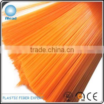 plastic broom filament in good bend recovery and glossy colors