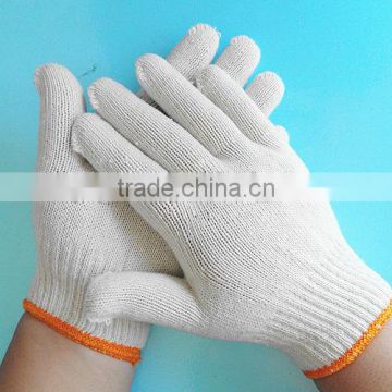Industrial cotton work gloves for safe work, safety working gloves for construction