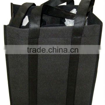 Reusable Wine Bottle Bag with Deviders ,wine bottle carry bag