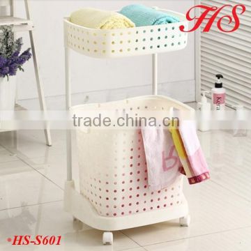 Household basket movable laundry basket pp washing clothes basket