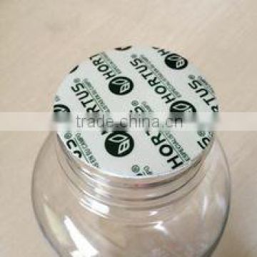 Glass induction seal liner with printed logos for honey bottles
