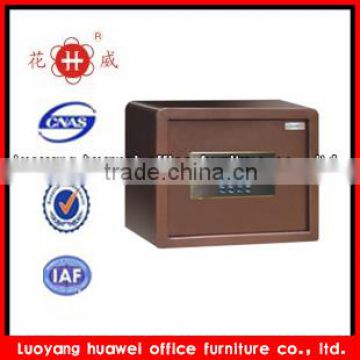 Cold rolling steel wooden color safe box with digital lock for office