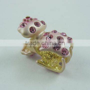 New Hair Claw Alloy Rhinestone Enamel Tortoise