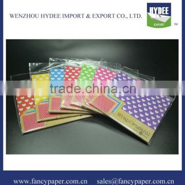 Colorful Heart printed Origami paper/Wrap origami