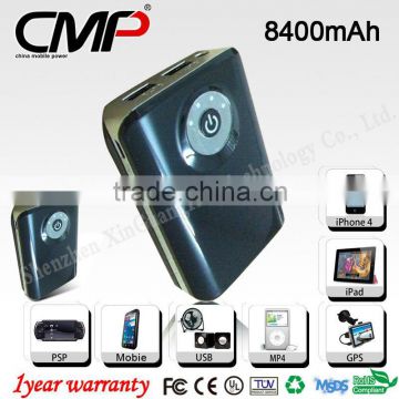 8400mAh Power Bank Mobile Battery for Cell Phones/HTC G19/Galaxy Nexus/iPad/MID