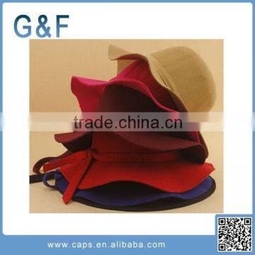 Promotional Winter Ladies Wide Brime Wool Felt Hat