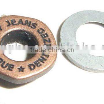 Special zinc alloy eyelets