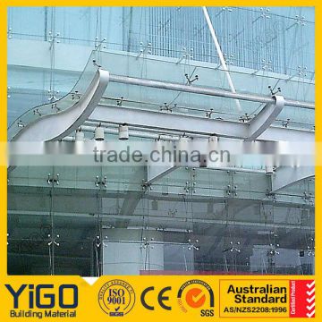 glass canopy hinge ,stainless steel glass canopy with high quality