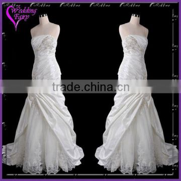 TOP SELLING!!! OEM Factory Custom Design open back trumpet bridal dress