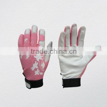 Pink Pig Grain Leather Mechanic glove