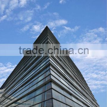 high quality tempered curtain wall glass with chinese supplier