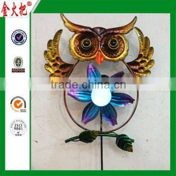 Beautiful Hot Selling bird metal solar decoration light