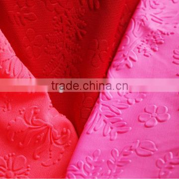 100% polyester kintted embossed fabric for garment