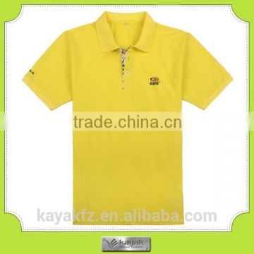 wholesale cotton yellow customized men polo t shirt