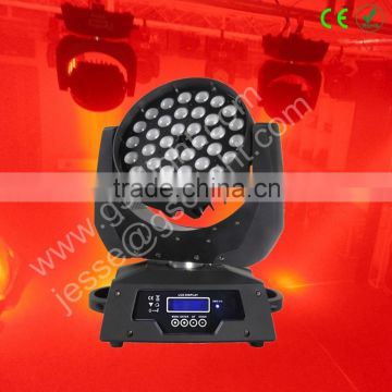 Guangzhou wholeasle 36*10w 4in1 led zoom wash stage lighting