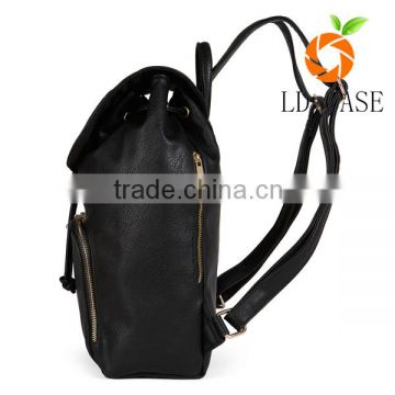 Factory promotion custom big leather backpacks for women