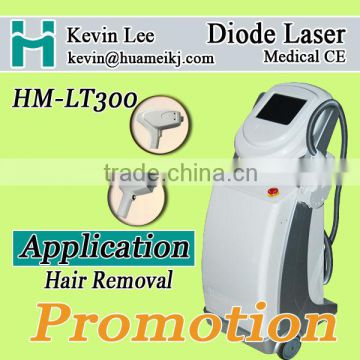 808nm In Motion Diode Laser 1-120j/cm2 Hair Removal Machine Unwanted Hair