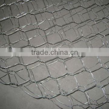 Hexagonal Gabions 3.7mm Galvnaized wire 120mm by 150mm aperture 1m hexagonal woven mesh gabions