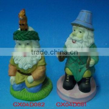 Ceramic Gnome for Garden-custom garden gnomes-terra cotta gnomes-porcelain paint Gnomes
