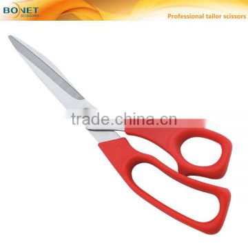 S14008 LFGB certificated 8-3/4" stainless steel red handle high quality tailoring scissors
