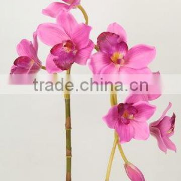 27642 artificial silk purple Cymbidium flowers vacation Decorative arts sell to good buyer and Export to Europe
