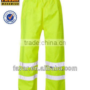 300D oxford waterproof high visibility 100% polyester trouseres