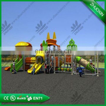 Bright and colorful kids rubber-coating outdoor playground equipment