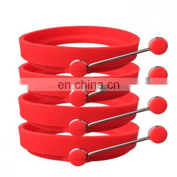 Food grade silicone Round Omelette with handle