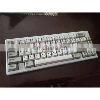 E-coating white yellow finish aluminum keyboard e-white e-yellow coat cnc machining keyboard