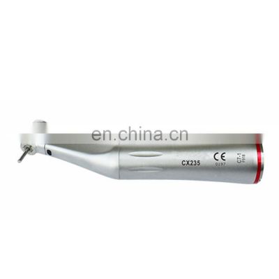 Low Speed 1:5 Increasing Push Button Fiber Optic Contra Angle Handpiece for Dental Chair