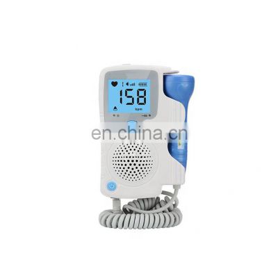 Medical Ultrasound Baby Heart Rate Monitor Portable Fetal Doppler with LCD screen