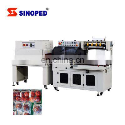 Automatic plastic pet bottle heat pvc shrink film sleeve tunnel wrapping packaging machine