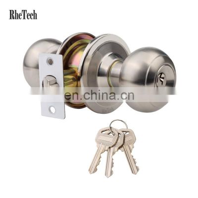 Office Warehouse Bedroom Garage Waterproof Passage Function Long Battery Life 587 Electronic Door Knob with Keypad and Key Lock