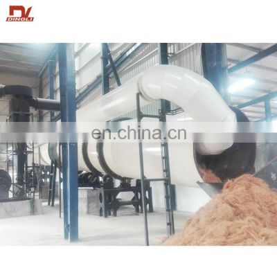 Sri Lanka Buyer Husked Coconut Fiber Drying Machine for Coconut Shell Open Wire Processing Plant