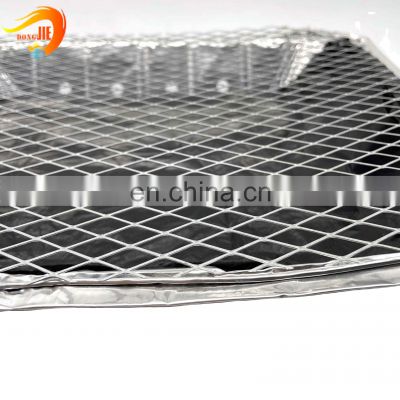 Flattened galvanized expanded metal mesh for outdoor BBQ