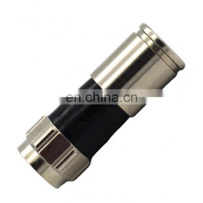 Compression to F Connector Brass rg6 rg59 rg58 IP65 Original Manufacturer Gold Plated/nickel Plated for Antenna and Communicate