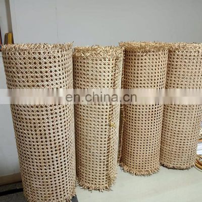 High Quality Synthetic Rattan Weave Mesh Roll Raw Material Natual Rattan Webbing
