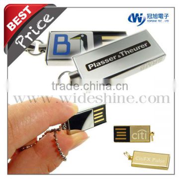 cheap best quality mini USB flash drive, new product for wedding gift