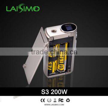 Original Popular LAISIMO S3 200W vape Mod big screen Laisimo L1 200w tc with latest design