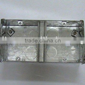 Metal junction box two gang (cable junction box,G.I.box)